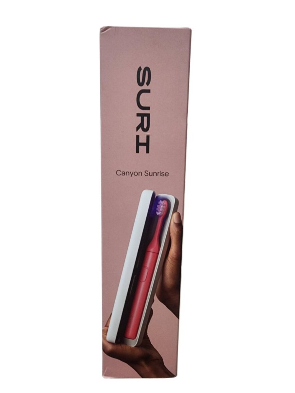 NEW SURI Sonic Electric Toothbrush UV Cleaning Case Canyon Sunrise